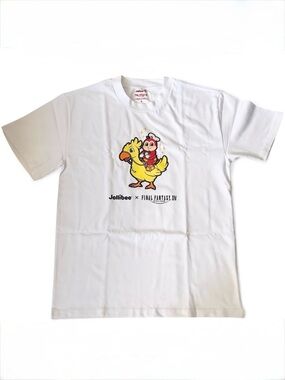 Jollibee x Final Fantasy XIV White Chocobo Graphic Tee Shirt Size S